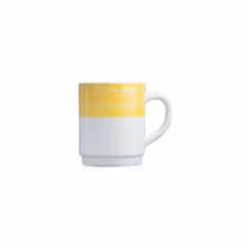 Mug empilable Brush jaune 25 cl - lot de 6