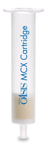 Cartouche OASIS MCX 6 cc Vac 500 mg Sorbent /cartouche 60 µm taille particule Mixed mode 0 - 14 pH Copolymer x 30