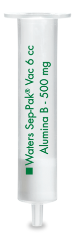 Cartouche certifié SEP-PAK Alumina B 6 cc Vac 500 mg Sorbent cartouche 50-300 µm taille partic Normal-Pha x 30