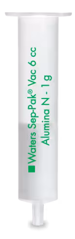 Cartouche certifié SEP-PAK Alumina N 6 cc Vac 1 g Sorbent cartouche 50-300 µm taille partic Normal-Phase x 30