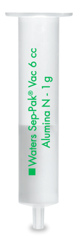 Cartouche certifié SEP-PAK Alumina N 6 cc Vac 1 g Sorbent cartouche 50-300 µm taille partic Normal-Phase x 30