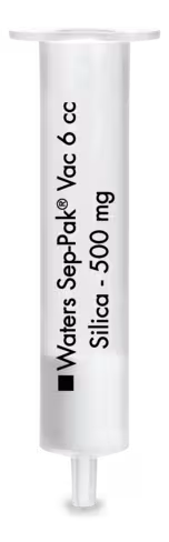 Cartouche certifié SEP-PAK silice 6 cc Vac 500 mg Sorbent cartouche 55-105 µm taille partic Normal-Phase x 30