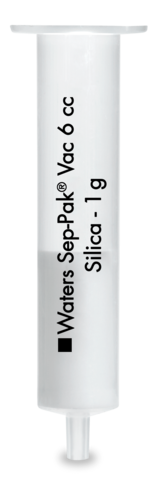 Cartouche certifié SEP-PAK silice 6 cc Vac 1 g Sorbent cartouche 55-105 µm taille partic Normal-Phase 0 x 30