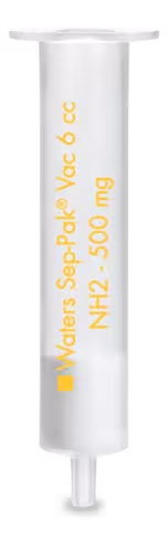 Cartouche SEP-PAK Aminopropyl NH2 6 cc Vac 500 mg Sorbent cartouche 55-105 µm taille partic Ph 2 - 8 Si x 300
