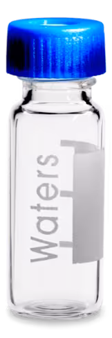 Vial verre clair 12 x 32 mm avec bouchon à vis et preslit PTFE/silicone Septum 2 ml preass pour dissolution x 100