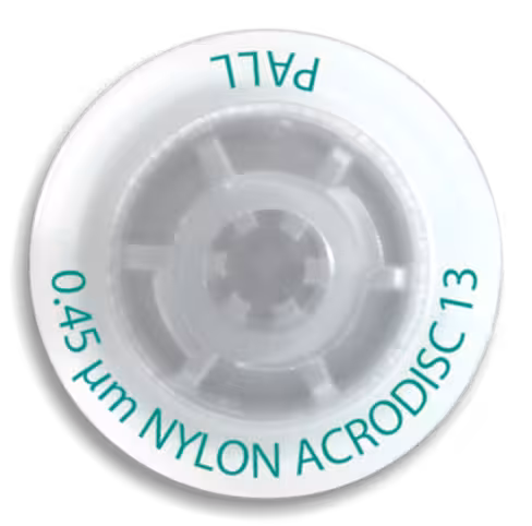 Filtre-seringue ACRODISC Nylon 13 mm 0,45 µm aqueuxPP inf 10 ml volume échantillon inf 30 µl Hold up x 100