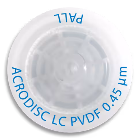 Filtre-seringue ACRODISC PVDF 25 mm 0,45 µm aqueux PP inf 100 ml volume échantillon inf 100 µl Hold up c 50