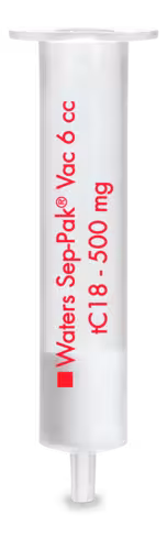 Cartouche SEP-PAK tC18 6 cc Vac 500 mg Sorbent /cartouche 37-55 µm taille particule Reversed-Phase Ph 2 - 8 S x 30