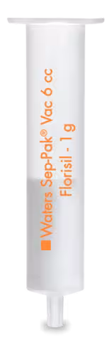 Cartouche SEP-PAK Florisil 6 cc Vac 1 g Sorbent /cartouche 50-200 µm taille particule Normal-Phase Florisil 6 x 30