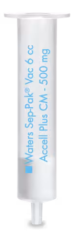 Cartouche SEP-PAK Accell Plus CM 6 cc Vac 500 mg Sorbent cartouche 37-55 µm taille partic Ion-échange 2 x 30
