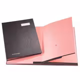 Parapheur 18 compartiments - intérieur buvard - noir