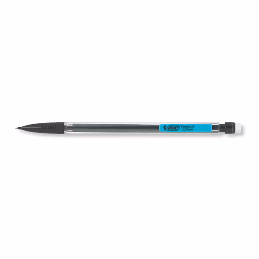 Porte-mine jetable Bic matic classic corps 0,7mm noir lot de 12