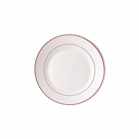 Assiette plate Restaurant filet bordeaux Ø 15,5 cm - lot de 6