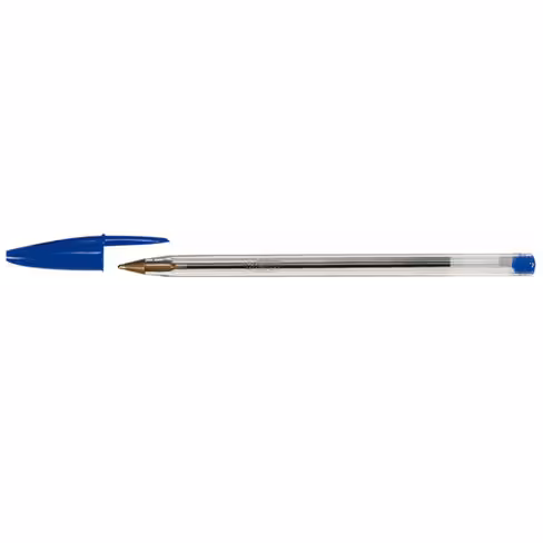 Stylo-bille Bic cristal - pointe moyenne - bleu