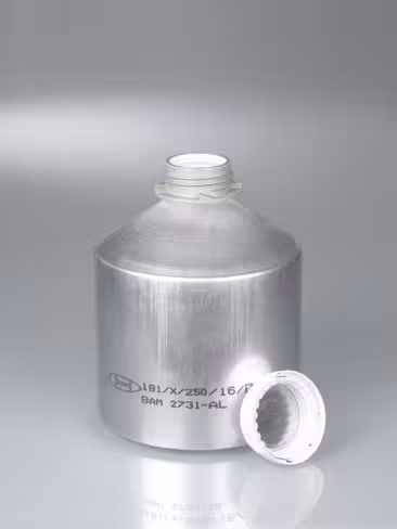 Flacon aluminium un al 99,5, 3000 ml av.bouchon