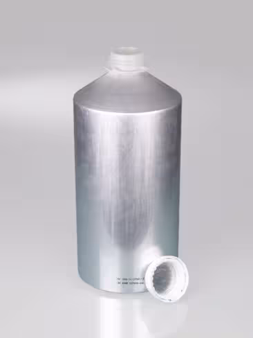 Flacon aluminium un al 99,5, 5600 ml av.bouchon
