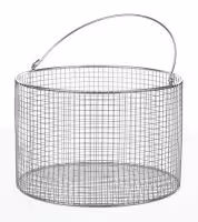 Panier inox maille 8 mm hauteur 120 mm Ø 150 mm