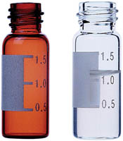 Vial verre clair vis fileté id 12 x 32 mm x 100