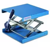 Lab jack aluminium blue anodized 300 x 300 mm