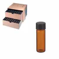 Flacon ambré 4 ml vial bouchon joint tfe/rub x 144