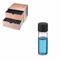 Flacon verre clair avec bouchon caoutchouc/PTFE 2 ml x 288