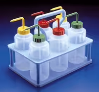 Portoir PP bleu 6 pissettes 500 ml