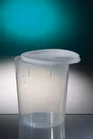 Pot conique 400 ml PP naturel gradué hauteur 100 mm Ø 85 mm x 460