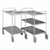 Chariot inox 2 plateaux 80 x 50 cm