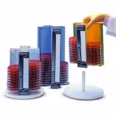 Portoir PC 48 boîtes de Pétri 100 mm rouge