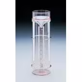 Pluviomètre transparent metrique