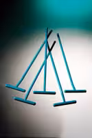 Etaleur forme t PS vert longueur 150 mm 5 boîtes x 300 sachets de 1 stérile x 1500