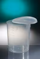 Pot conique 1 l PP naturel gradué hauteur 130 mm Ø 105 mm x 250