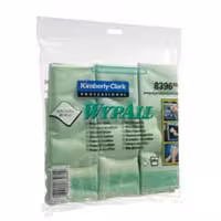 Lavette microfibre wypall vert x 24