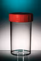 Pot droit 180 ml PP naturel hauteur 102 mm Ø 52 mm bouchon rouge x 264