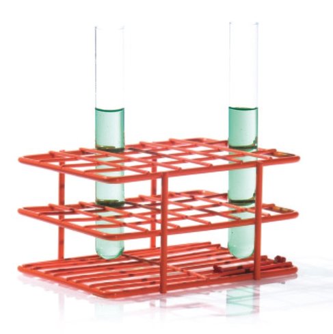 Rack half-taille test tube 15-16 mm 24 places orange