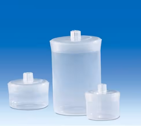 Weighing jar PP with hermetic-bouchon lid PP 120 x x 10