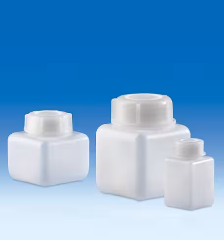 Wide-mouth bottle PEHD with bouchon à visser PEBD squ x 24