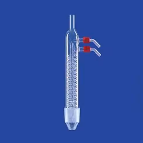 Réfrigérant dimroth rodage male 60/46 avec connection GL 14 pour soxhlet capacite 300-500 ml