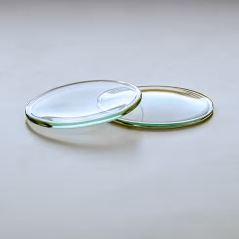 Verre de montre en verre sodocalcique bords rebrûlés Ø 70 mm