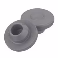 Bouchon snap-on 16 x 30 mm butyl gris x 1000