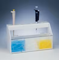 Poste de rangement de 6 micropipettes avec rangement pour pointes