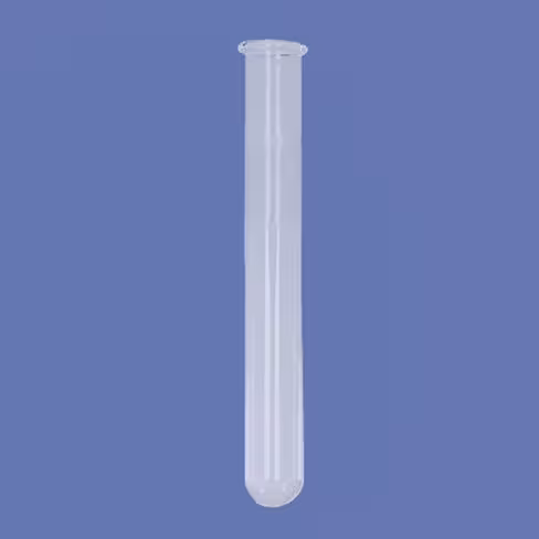 Tube de minéralisation droit sans bague ni rodage fond rond longueur 300 mm Ø 42 mm