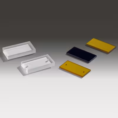 Infra rouge fenetre rectangle window nacl 38 mm x 19,5 mm x 4 mm polished