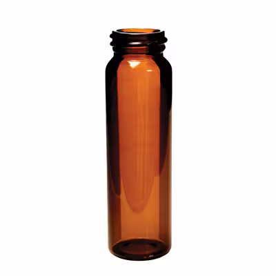 Flacon 40 ml verre jaune x 100