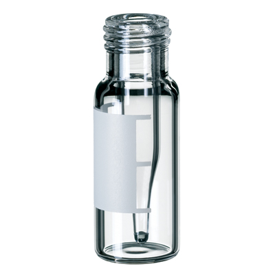 Flacon 300 µl screw vials 9 mm clear glass 12 x 32 mm with label x 1000