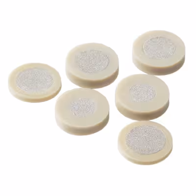 Fritté inox 1/4p + contour en peek2,1 mm 2 µm x 5
