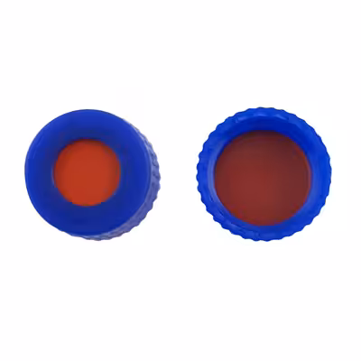 Bouchon 9 mm screw cap blue butyl 10 x 100