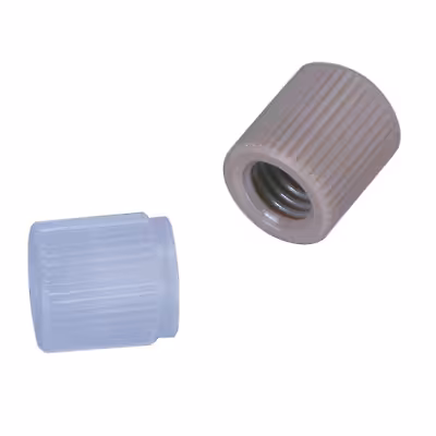 Cheminert cap 1/4P-28 5/pkg peek