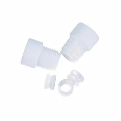 Cheminert nut 1/2P-20 for 1/4P OD delrin