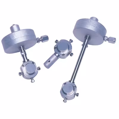 On/off valve, manual, high temp. 2 x 1/16P,75 mm bore, 300c/6 000psi, ss